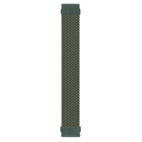 Microsonic Samsung Galaxy Watch 5 40 mm Large 165 mm Braided Solo Loop Band Koyu Yeşil Kordon