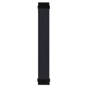 Microsonic Samsung Galaxy Watch 5 40 mm Large 165 mm Braided Solo Loop Band Koyu Yeşil Kordon