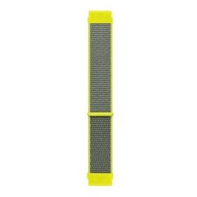 Microsonic Samsung Galaxy Watch 5 44 mm Hasırlı Woven Sport Loop Sarı Kordon