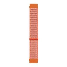 Microsonic Samsung Galaxy Watch 5 44 mm Hasırlı Woven Sport Loop Turuncu Kordon