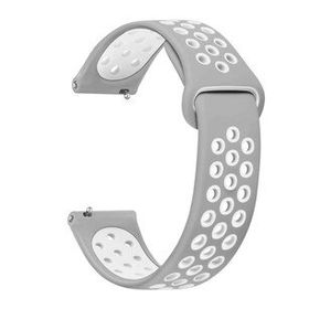 Microsonic Samsung Galaxy Watch 5 Pro 45 mm Rainbow Sport Band Gri Beyaz Kordon