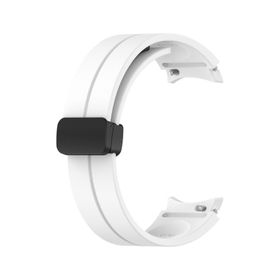 Microsonic Samsung Galaxy Watch 5 Pro 45 mm Ribbon Line Beyaz Kordon