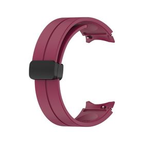 Microsonic Samsung Galaxy Watch 5 Pro 45 mm Ribbon Line Bordo Kordon