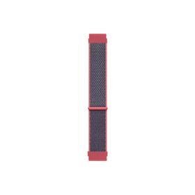Microsonic Samsung Galaxy Watch 6 44 mm Hasırlı Woven Sport Loop Koyu Pembe Kordon