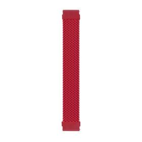 Microsonic Samsung Galaxy Watch Active 2 44 mm Braided Solo Loop Band Kırmızı Medium 155 mm Kordon