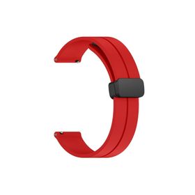 Microsonic Samsung Galaxy Watch Active 2 44 mm Ribbon Line Kırmızı Kordon