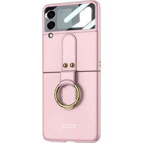 Microsonic Samsung Galaxy Z Flip 3 Ring Fall Platinum Pembe Kılıf