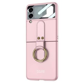 Microsonic Samsung Galaxy Z Flip 3 Ring Fall Platinum Pembe Kılıf