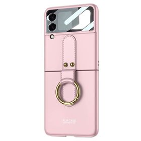Microsonic Samsung Galaxy Z Flip 3 Ring Fall Platinum Pembe Kılıf