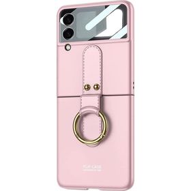 Microsonic Samsung Galaxy Z Flip 3 Ring Fall Platinum Pembe Kılıf