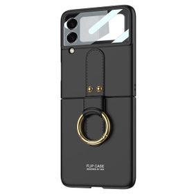 Microsonic Samsung Galaxy Z Flip 3 Ring Fall Platinum Siyah Kılıf