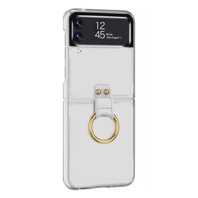 Microsonic Samsung Galaxy Z Flip 3 Ring Loft Clear Şeffaf Cep Telefonu Kılıfı