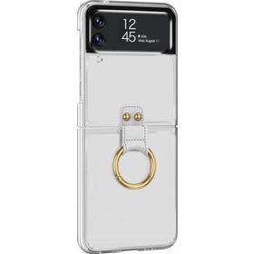 Microsonic Samsung Galaxy Z Flip 3 Ring Loft Clear Şeffaf Cep Telefonu Kılıfı
