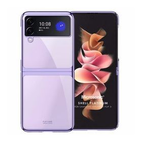 Microsonic Samsung Galaxy Z Flip 3 Shell Platinum Mor Cep Telefonu Kılıfı