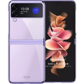 Microsonic Samsung Galaxy Z Flip 3 Shell Platinum Mor Cep Telefonu Kılıfı