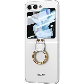 Microsonic Samsung Galaxy Z Flip 5 Ring Fall Platinum Gümüş Kılıf
