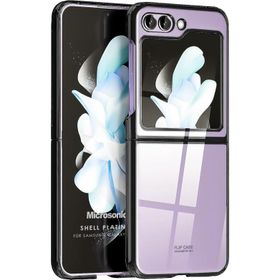 Microsonic Samsung Galaxy Z Flip 5 Shell Platinum Siyah Kılıf