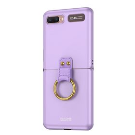 Microsonic Samsung Galaxy Z Flip Ring Fall Platinum Lila Cep Telefonu Kılıfı