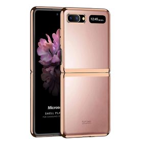 Microsonic Samsung Galaxy Z Flip Shell Platinum Gold Cep Telefonu Kılıfı
