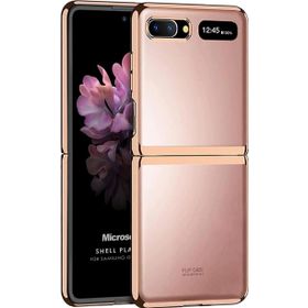 Microsonic Samsung Galaxy Z Flip Shell Platinum Gold Cep Telefonu Kılıfı