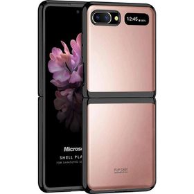 Microsonic Samsung Galaxy Z Flip Shell Platinum Siyah Cep Telefonu Kılıfı
