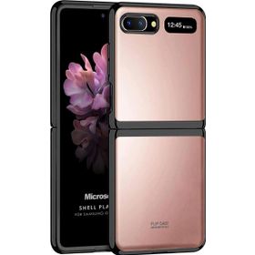 Microsonic Samsung Galaxy Z Flip Shell Platinum Siyah Cep Telefonu Kılıfı