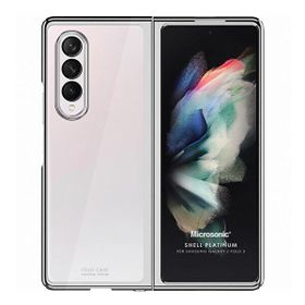 Microsonic Samsung Galaxy Z Fold 3 Shell Platinum Gümüş Cep Telefonu Kılıfı