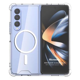 Microsonic Samsung Galaxy Z Fold 4 Magsafe Clear Soft Şeffaf Cep Telefonu Kılıfı