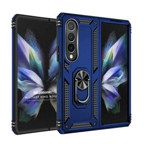 Microsonic Samsung Galaxy Z Fold 4 Military Lacivert Lacivert Kılıf