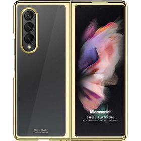 Microsonic Samsung Galaxy Z Fold 4 Shell Platinum Gold Cep Telefonu Kılıfı