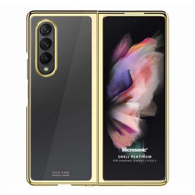 Microsonic Samsung Galaxy Z Fold 4 Shell Platinum Gold Cep Telefonu Kılıfı