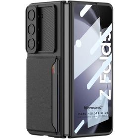 Microsonic Samsung Galaxy Z Fold 5 Card Holder Slide Cep Telefonu Kılıfı