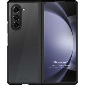 Microsonic Samsung Galaxy Z Fold 5 Shell Platinum Siyah Kılıf