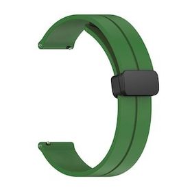 Microsonic Samsung Gear S3 Frontier Ribbon Line Yeşil Kordon