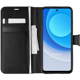 Microsonic Tecno Camon 19 Neo Delux Leather Wallet Siyah Kılıf
