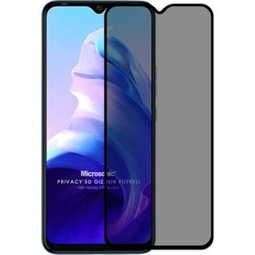 Microsonic Tecno Pova Neo Privacy 5D Gizlilik Filtreli Siyah Cam Ekran Koruyucu
