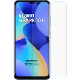 Microsonic Tecno Spark 10C Tempered Glass Cam Ekran Koruyucu