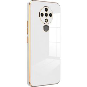 Microsonic Tecno Spark 6 Olive Plated Beyaz Kılıf