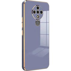 Microsonic Tecno Spark 6 Olive Plated Lavanta Grisi Kılıf