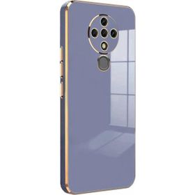 Microsonic Tecno Spark 6 Olive Plated Lavanta Grisi Kılıf