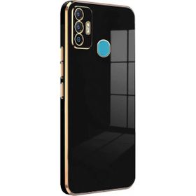 Microsonic Tecno Spark 7 Olive Plated Siyah Kılıf