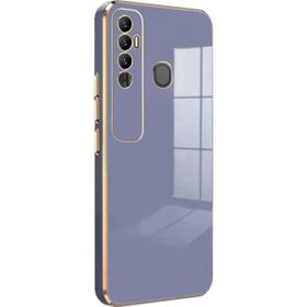 Microsonic Tecno Spark 7 Pro Olive Plated Lavanta Grisi Kılıf
