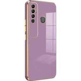 Microsonic Tecno Spark 7 Pro Olive Plated Lila Kılıf