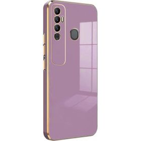 Microsonic Tecno Spark 7 Pro Olive Plated Lila Kılıf