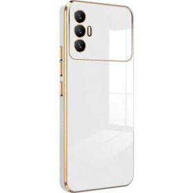 Microsonic Tecno Spark 8 Pro Olive Plated Beyaz Kılıf