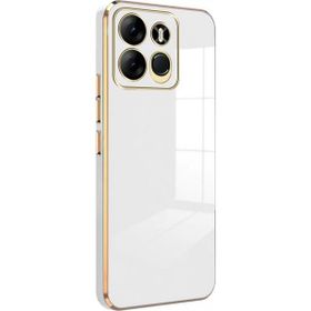 Microsonic Tecno Spark Go 2023 Olive Plated Beyaz Kılıf
