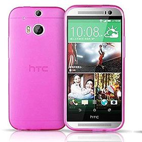 Microsonic Transparent Soft HTC One M8s Pembe Kılıf