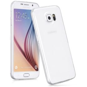 Microsonic Transparent Soft Samsung Galaxy S6 Beyaz Kılıf