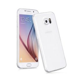 Microsonic Transparent Soft Samsung Galaxy S6 Beyaz Kılıf