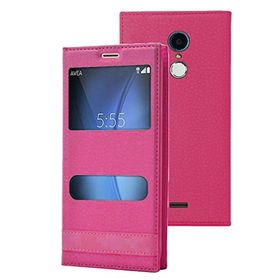 Microsonic Türk Telekom TT175 Dual View Gizli Mıknatıslı Pembe Kılıf